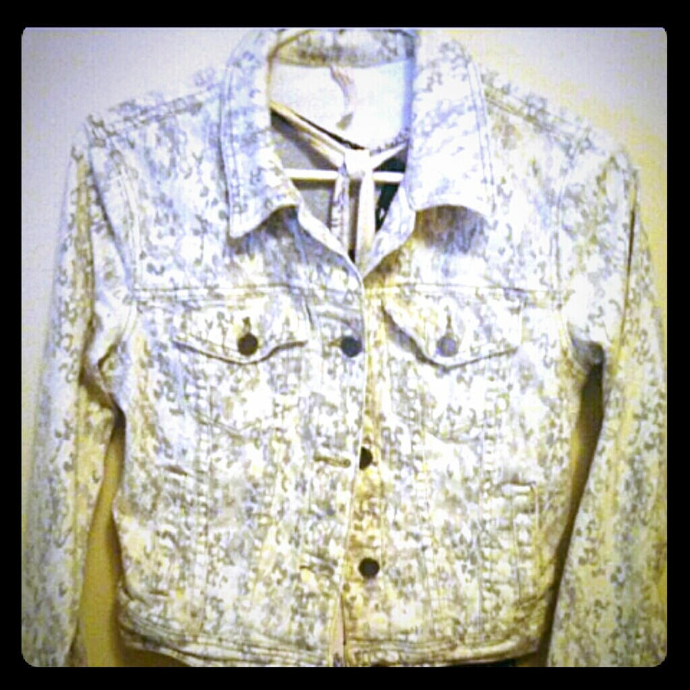 Euc Free People acid wash jean jacket
